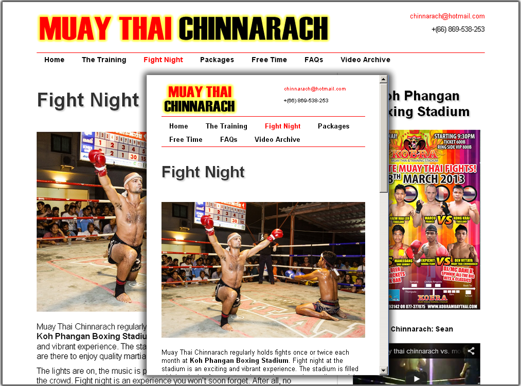 MuayThai demosite