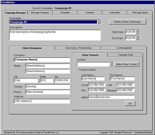 PostalWorks Campaign Manager