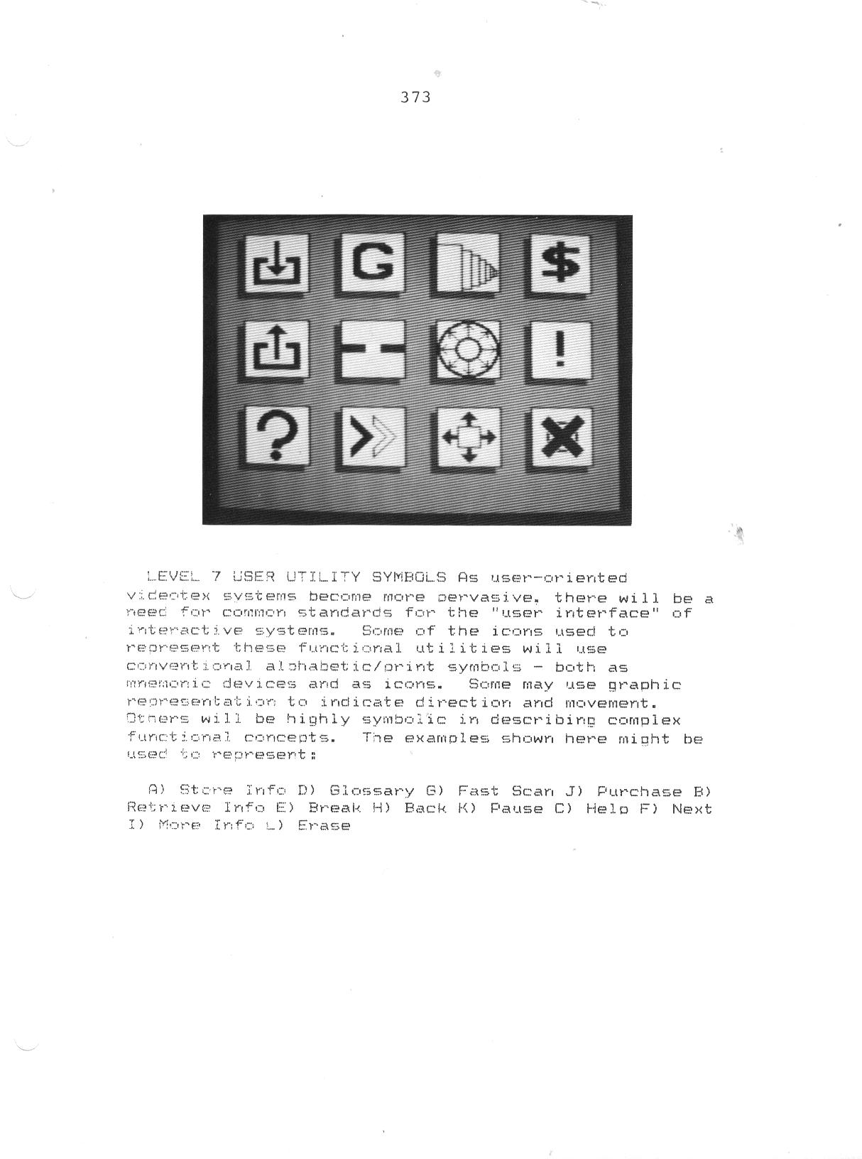 Graphics:  Early Digital Interaction Symbols