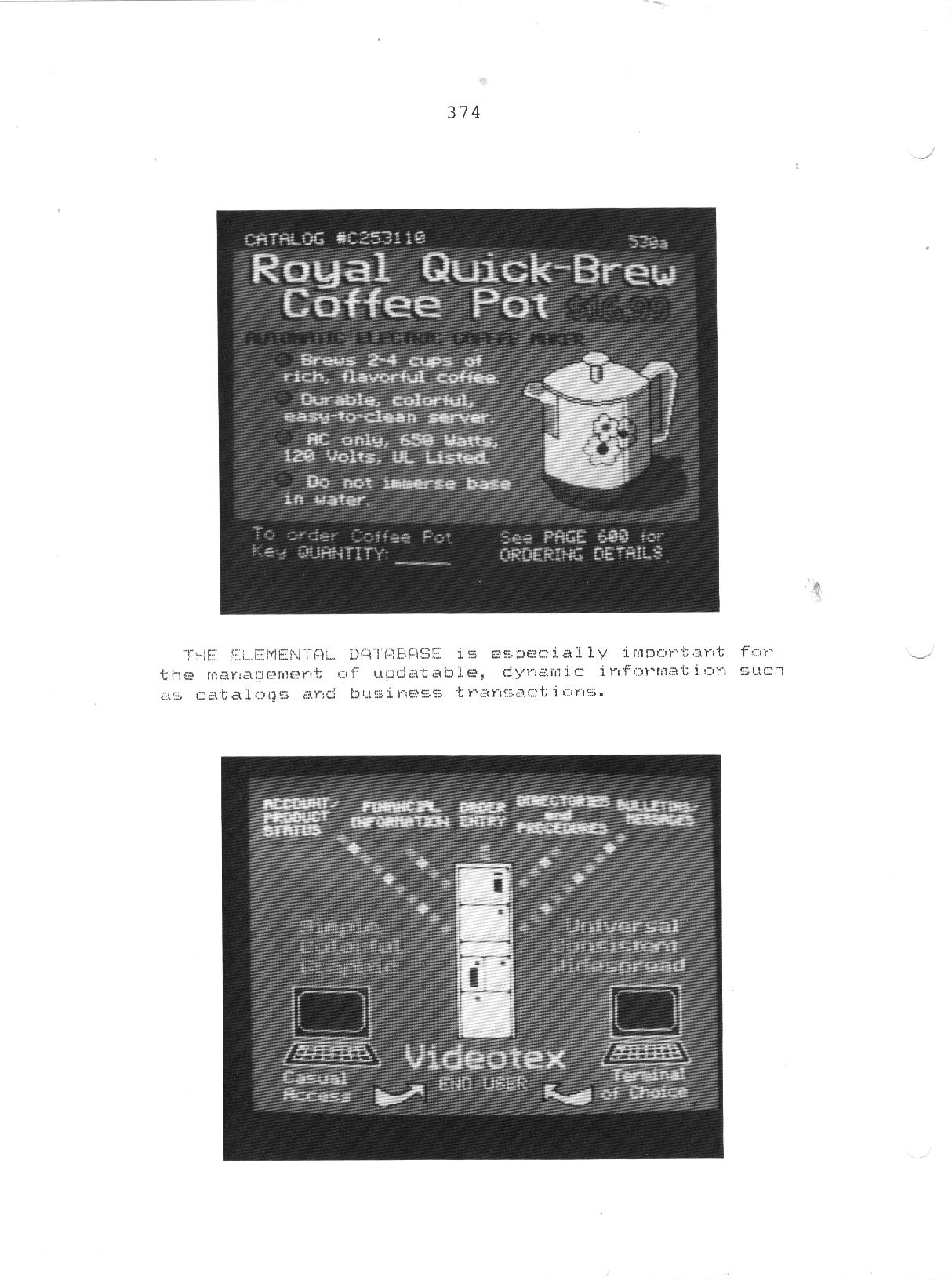 Graphics:  Early Videotex Screens